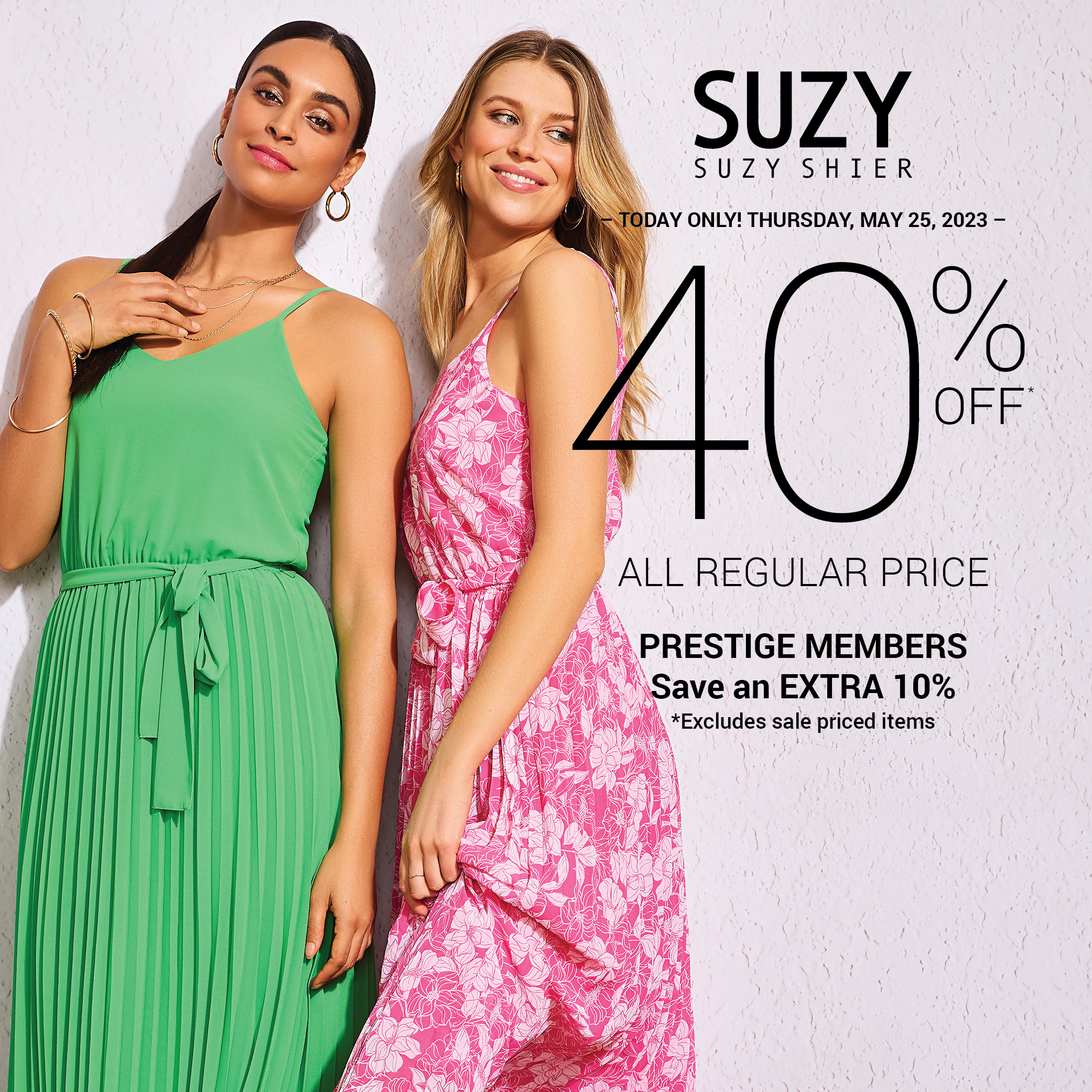 Suzy Shier – You Don’t Want to Miss It – 40% Off Sale icon