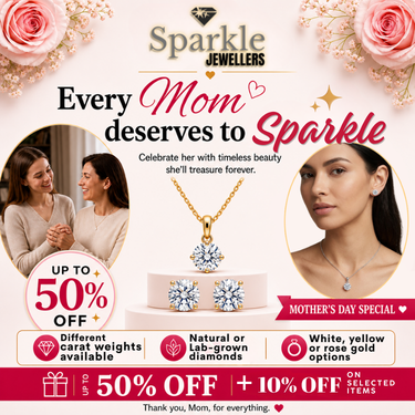 Mother’s Day Sale –&nbsp;Up to 50% OFF at Sparkle Jewellers icon