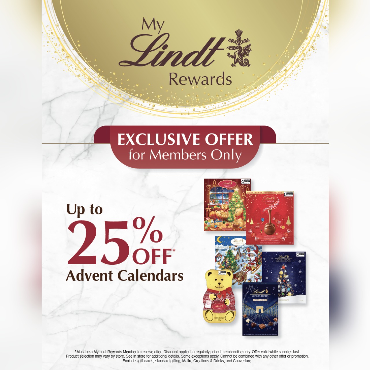 MyLindt Rewards: Advent Offer – Up to 25% off! icon