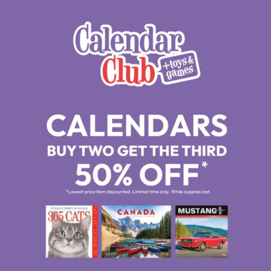 Calendars Buy 2 get a 3rd 50% off icon